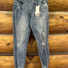 Load image into Gallery viewer, Jelly Jeans Mid Rise Distressed Skinny Jean size 5/27