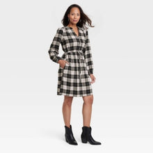 Load image into Gallery viewer, Knox Rose Plaid A-Line Dress size XL