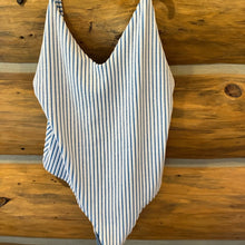 Load image into Gallery viewer, Aerie Striped Terrycloth One Piece Swimsuit size XXL