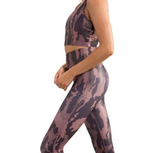 Load image into Gallery viewer, Mono B Camo Foil Brown Leggings size S