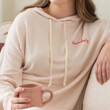Load image into Gallery viewer, MAGNOLIA Homebody Super Soft Drawstring Lounge Hooded Sweatshirt size M