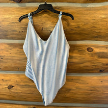 Load image into Gallery viewer, Aerie Striped Terrycloth One Piece Swimsuit size XXL