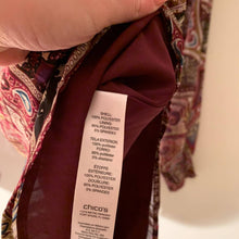 Load image into Gallery viewer, Chicos Bohemian Scrolls MockNeck Top