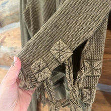 Load image into Gallery viewer, Free People One Interlaken Cropped Green Long Sleeve size XS
