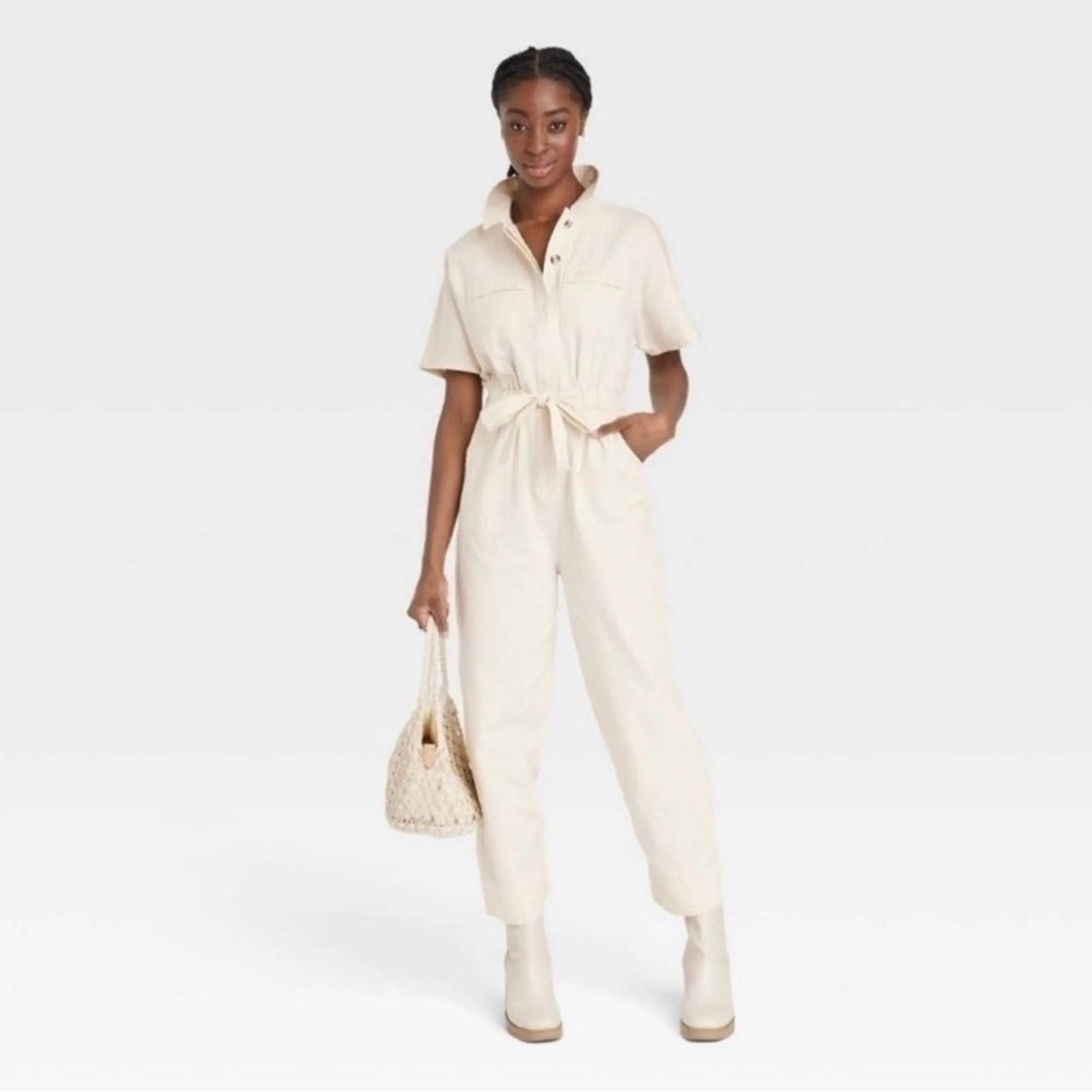 NWT Nine West Utility Jumpsuit size XL