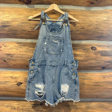 Load image into Gallery viewer, Distressed overalls size L
