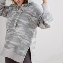Load image into Gallery viewer, Aerie Oversized Camo Hoodie size Medium

