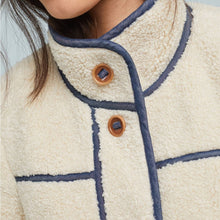 Load image into Gallery viewer, By Anthropologie Piped Sherpa Jacket size Large
