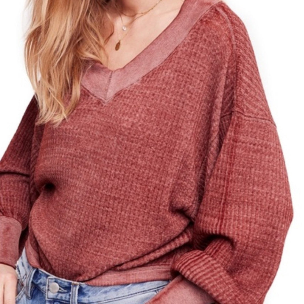 We the Free by Free People South Side Thermal Top size S