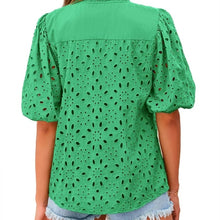 Load image into Gallery viewer, Pretty Garden Eyelet Blouse size XL
