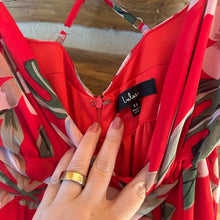 Load image into Gallery viewer, Lulu’s Roaming the Riviera Red Tropical Print Sleeveless Maxi Dress size XS
