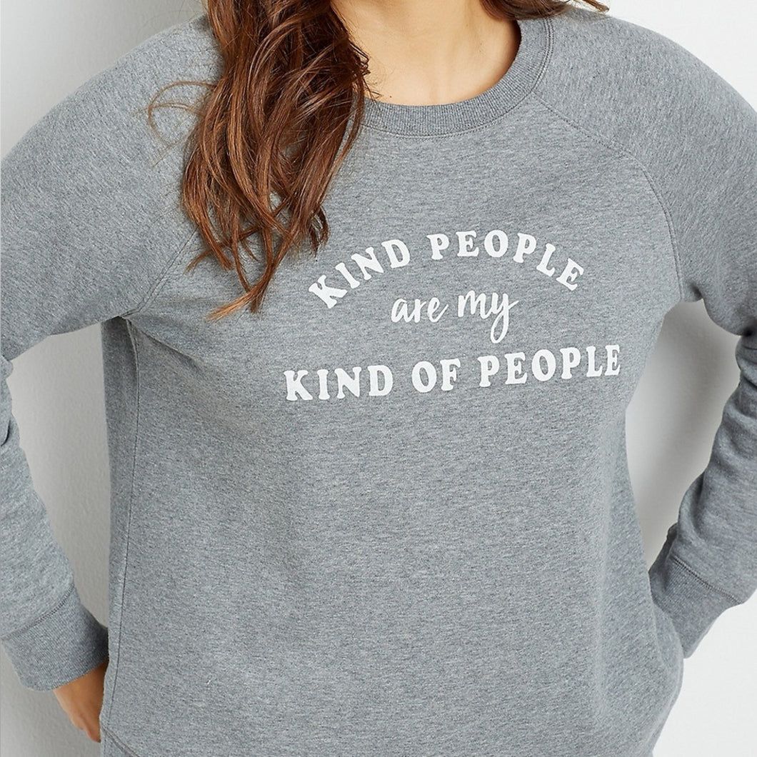 Maurices Kind People Graphic Sweatshirt size M