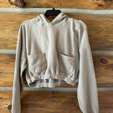 Load image into Gallery viewer, Mono B Ribbed Cropped Hoodie Sweatshirt size M
