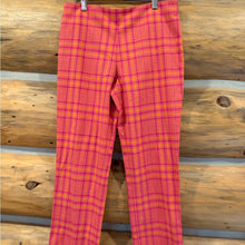 Load image into Gallery viewer, NWT Lovers &amp; Friends Rodeo Pant in Pink &amp; Orange Plaid size S
