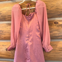 Load image into Gallery viewer, WEWOREWHAT Silky Cowl Neck Mini Dress size 2
