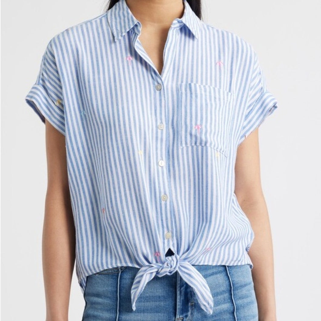 BeachLunchLouge Striped Palm Tree size S