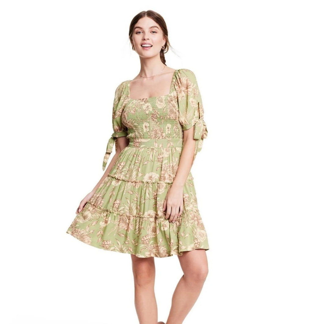 Agua Bendita For Target Floral Smocked Dress size XL