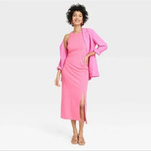 Load image into Gallery viewer, A New Day Pink Ruched Dress size XXL

