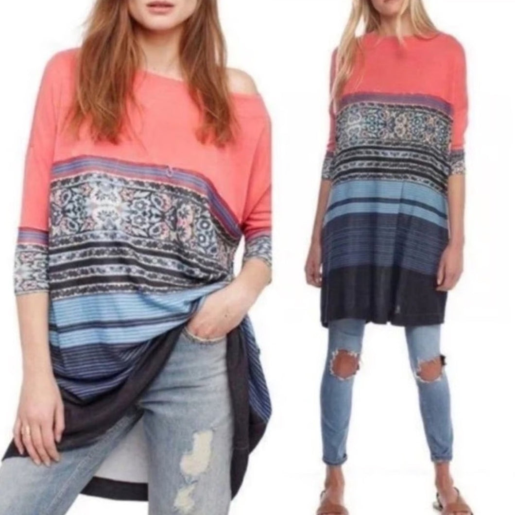 Free People Stepping Out Oversized Tunic size XS