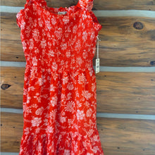 Load image into Gallery viewer, NWT Dex Smocked Mini Dress Orange size X

