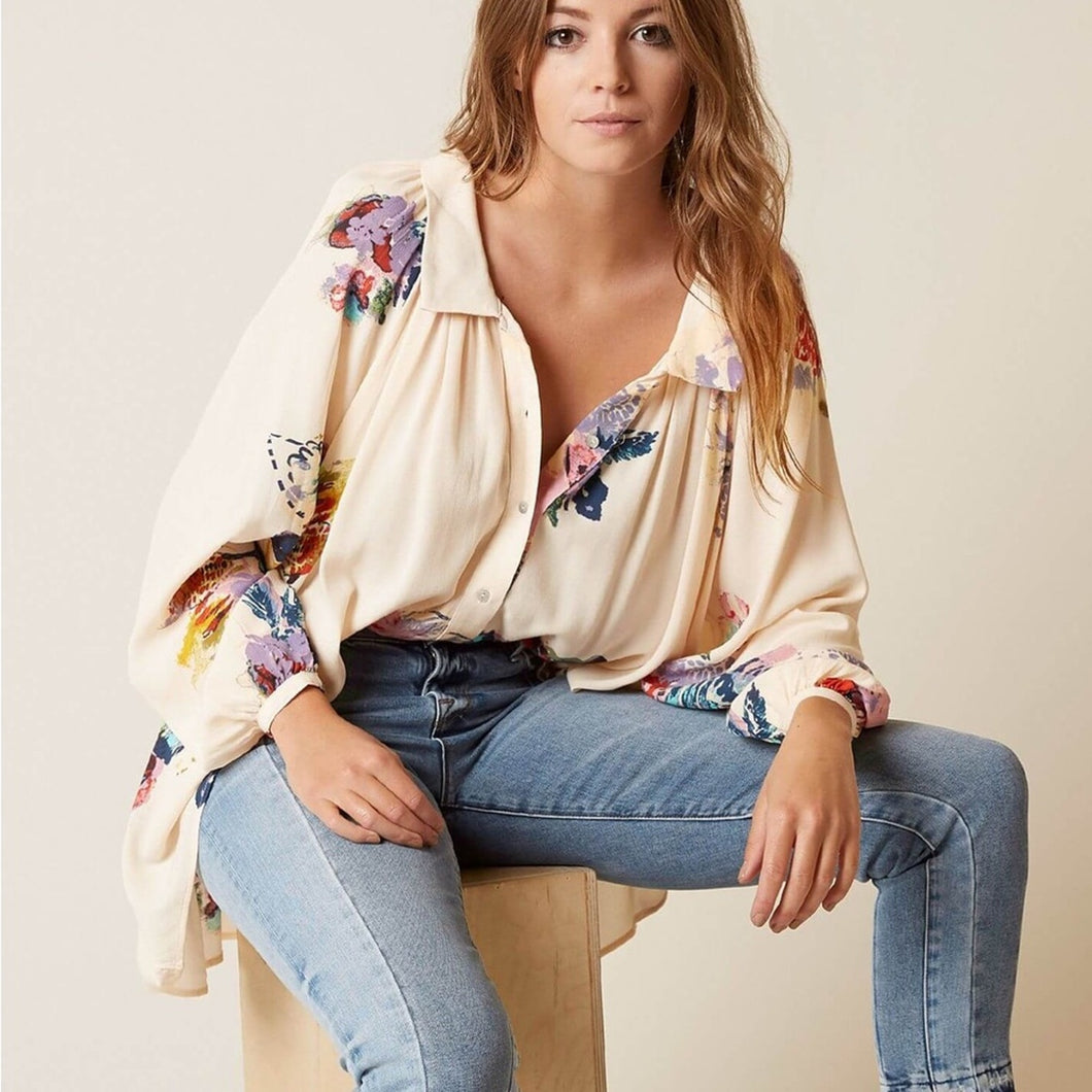 Free People Meadow Lark Blouse size XS