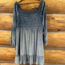 Load image into Gallery viewer, LC Lauren Conrad Smocked Velvet Dress size XXL
