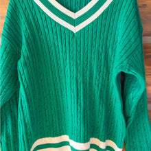 Load image into Gallery viewer, Women’s Green V Neck size XL
