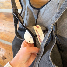 Load image into Gallery viewer, NWT Wishlist Denim Charcoal Romper size Medium
