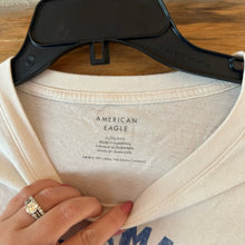 Load image into Gallery viewer, American Eagle Cropped Smiley Graphic T-Shirt size XL
