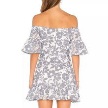 Load image into Gallery viewer, NWT J.O.A. Floral Lace Off The Shoulder Floral Print Dress size M
