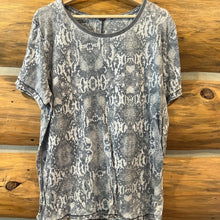 Load image into Gallery viewer, Free People Snakeskin Tee size S/M
