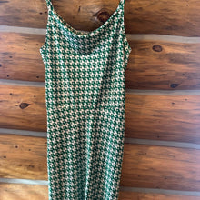 Load image into Gallery viewer, Ava &amp; Viv Womens Midi Dress Green Geometric Print Satin Cowl Neck size 1X
