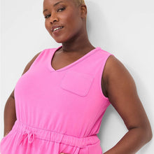 Load image into Gallery viewer, Lane Bryant LIVI V-Neck French Terry Dress size 22/24
