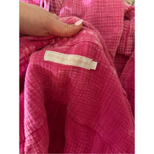 Load image into Gallery viewer, Flag &amp; Anthem X Kittenish Morgan Fuchsia Boyfriend Shirt size Large
