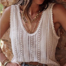 Load image into Gallery viewer, NWT Crochet Lace Tank size L
