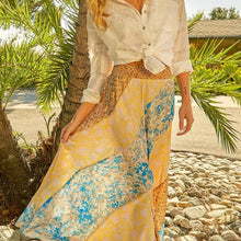 Load image into Gallery viewer, NWT Mystree Mixed Print Satin Skirt size L
