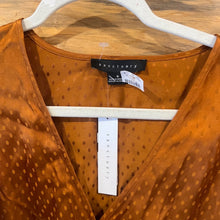 Load image into Gallery viewer, Sanctuary Satin Burnt Orange Earth Bound Dotted Midi Dress size 6
