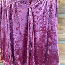 Load image into Gallery viewer, Bibi Crushed Velvet Pink Button Down size XL
