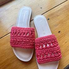 Load image into Gallery viewer, By Anthropologie Crochet Slides size 8
