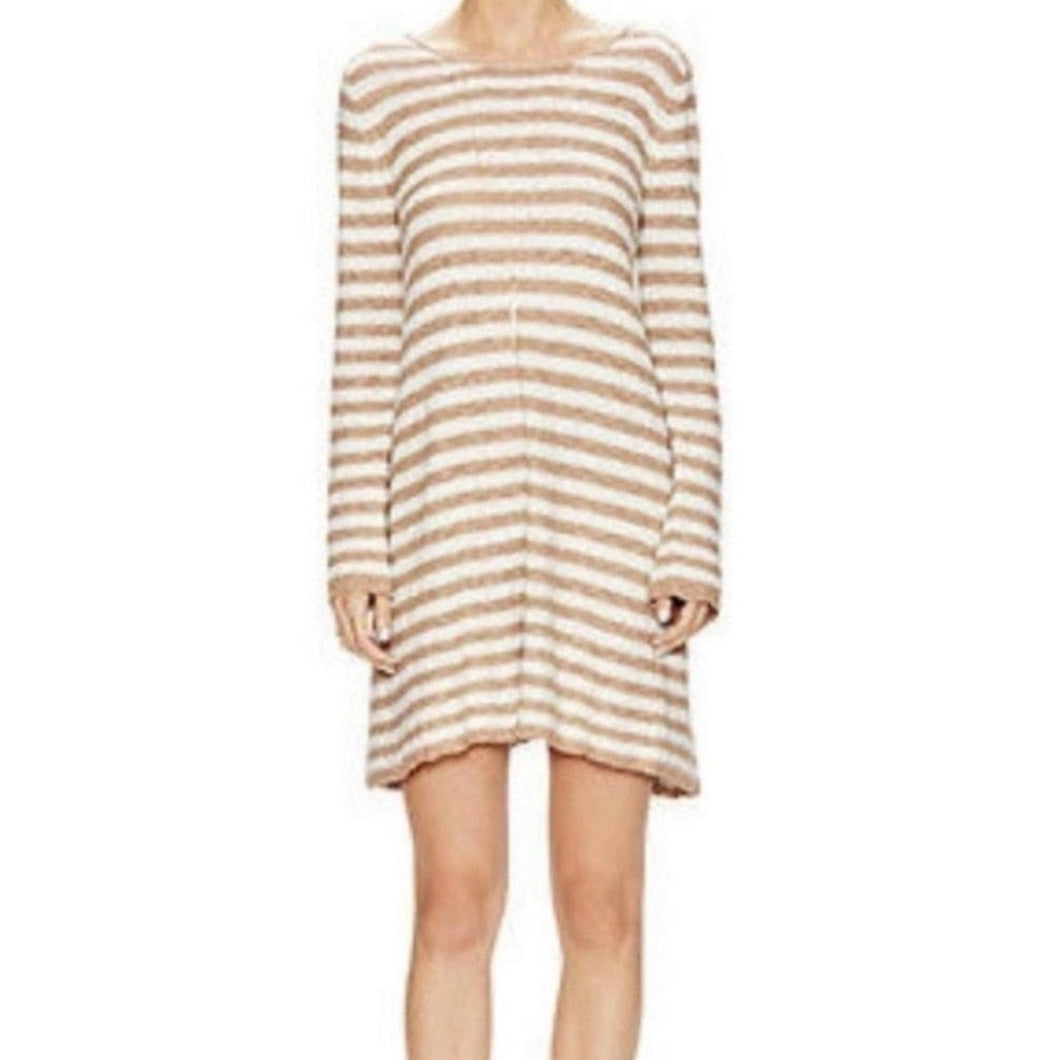 Free People Counting Stripe Swing Tunic Dress size S