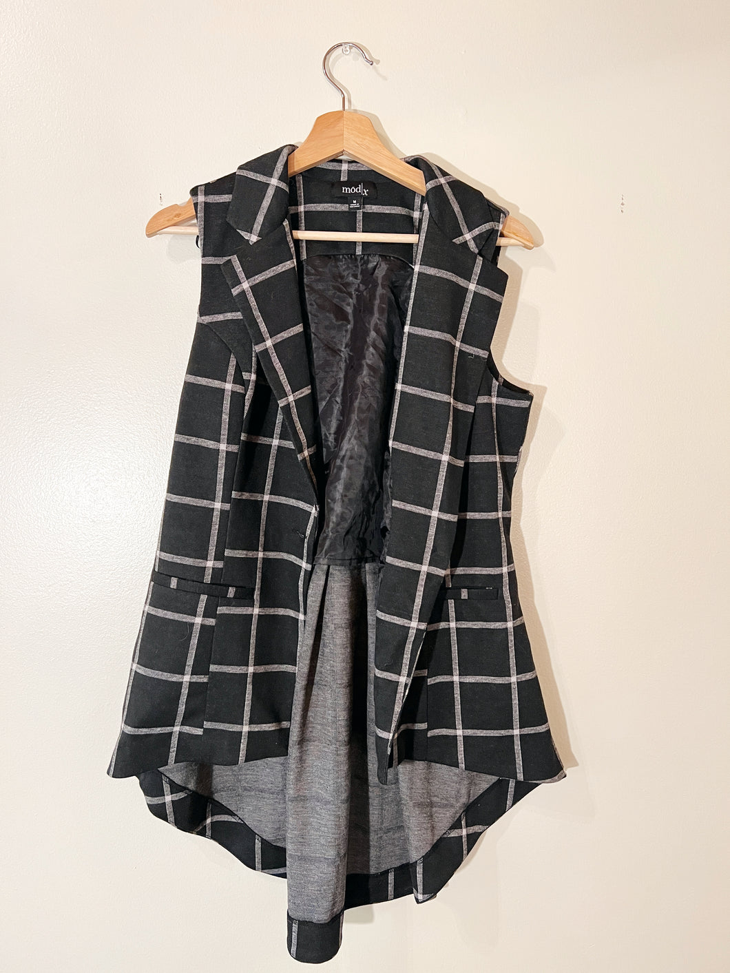 Mod X Plaid Vest size Medium