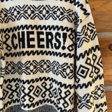 Load image into Gallery viewer, A New Day Cheers Graphic Sweater size Medium

