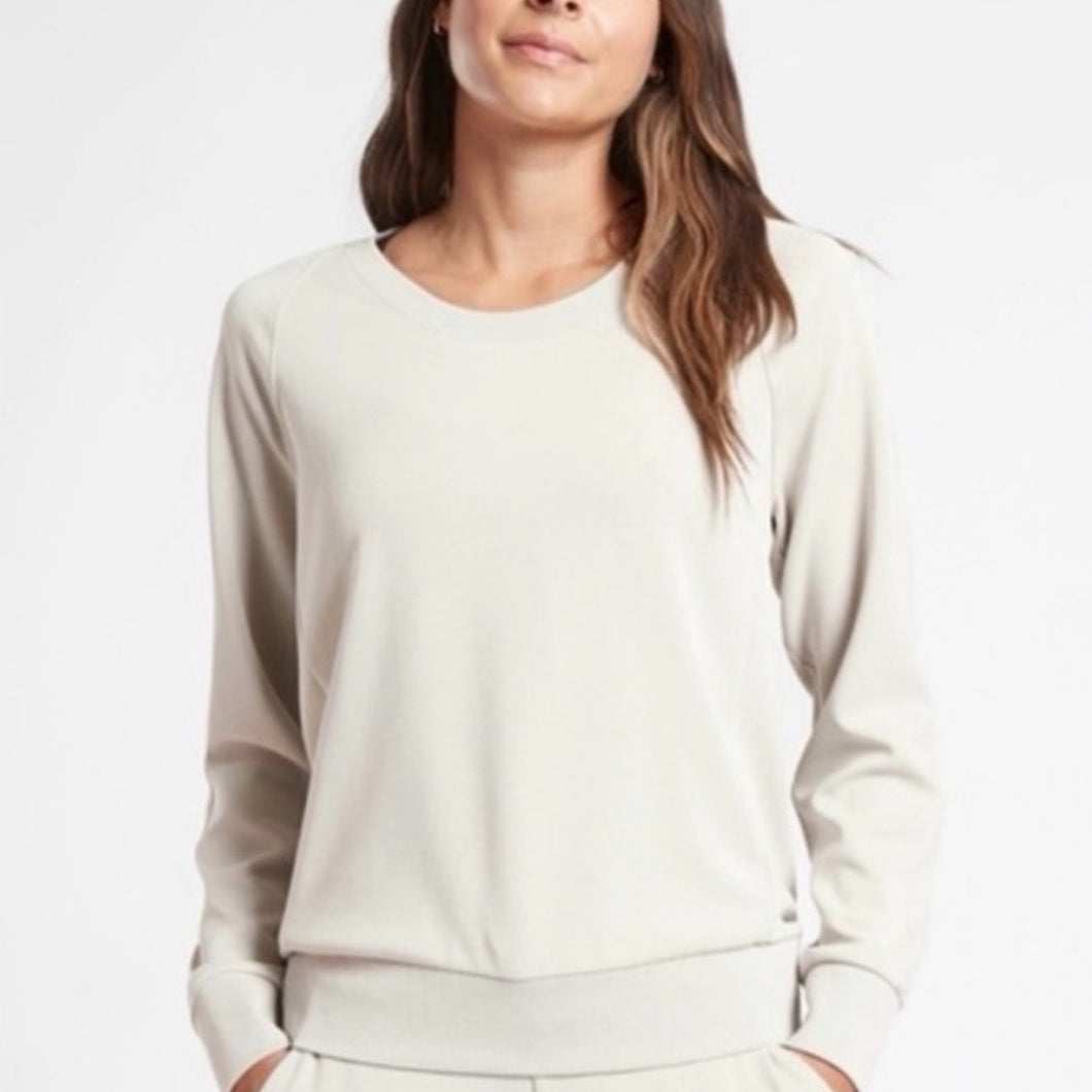 Athleta Seasoft Scoop Neck Sweatshirt size S