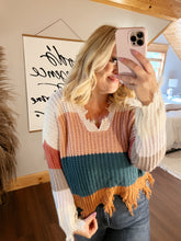 Load image into Gallery viewer, Miracle Distressed Sweater size Small
