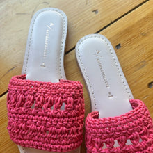 Load image into Gallery viewer, By Anthropologie Crochet Slides size 8
