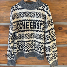 Load image into Gallery viewer, A New Day Cheers Graphic Sweater size Medium
