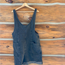 Load image into Gallery viewer, NWT Wishlist Denim Charcoal Romper size Medium
