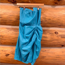 Load image into Gallery viewer, Amanda Uprichard Mohan Dress Marina Blue Short Sleeveless size S
