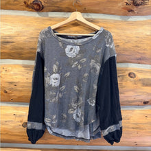 Load image into Gallery viewer, Free People Floral Waffle Knit size M/L
