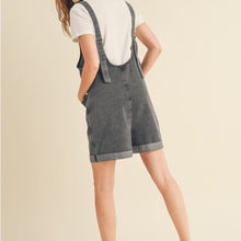 Load image into Gallery viewer, NWT Wishlist Denim Charcoal Romper size Medium
